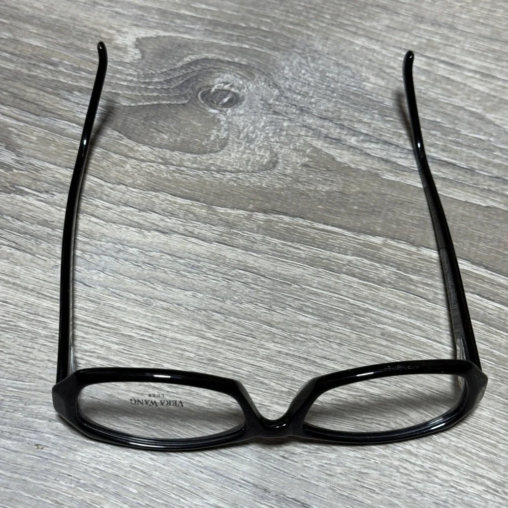 Vera Wang Luxe GABORE II BK Black Eyeglasses Handmade in France 54-17-135 Frames